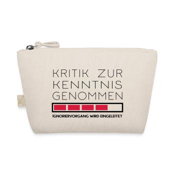 Nicht kritikfähig - Bio-Täschchen - Natur - Vorne