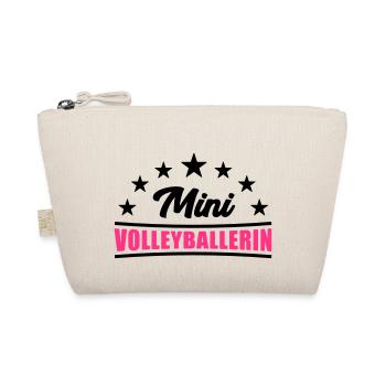 Volleyball Shirt - Mini Volleyballerin Shirt -Team - Bio-Täschchen - Natur - Vorne