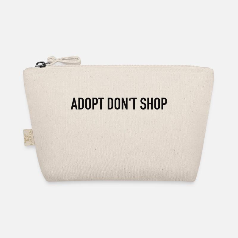 adopt dont shop Kopie - Bio-Täschchen - Natur
