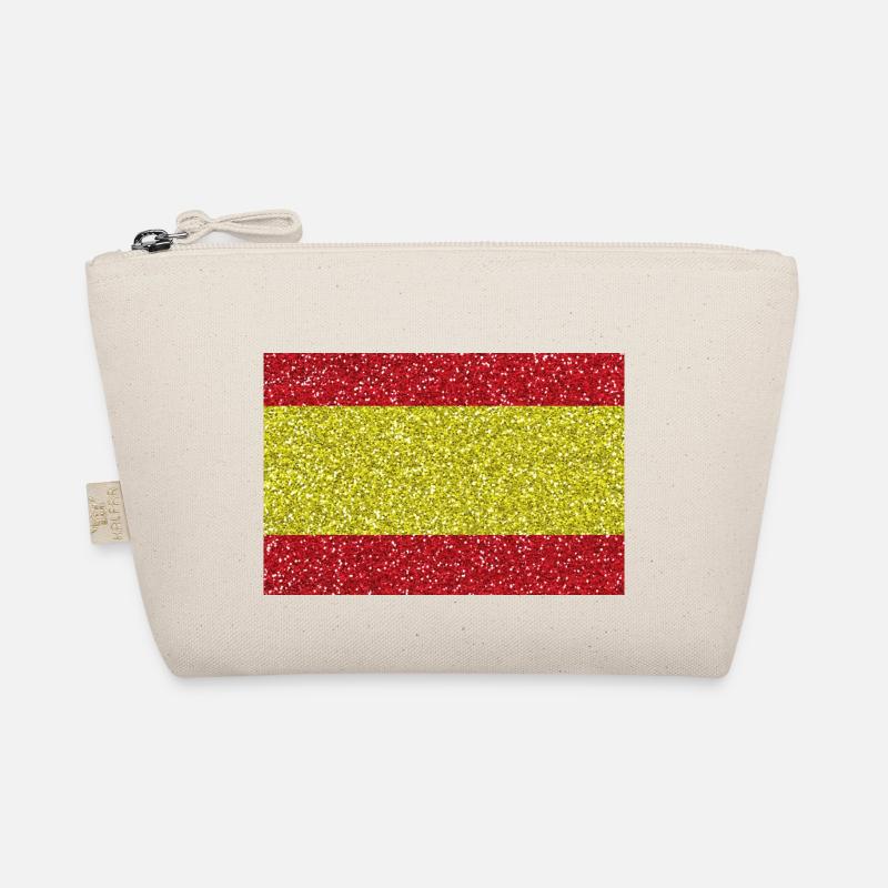 Espagne bannière drapeau espagnol Glitter Trousse biologique
