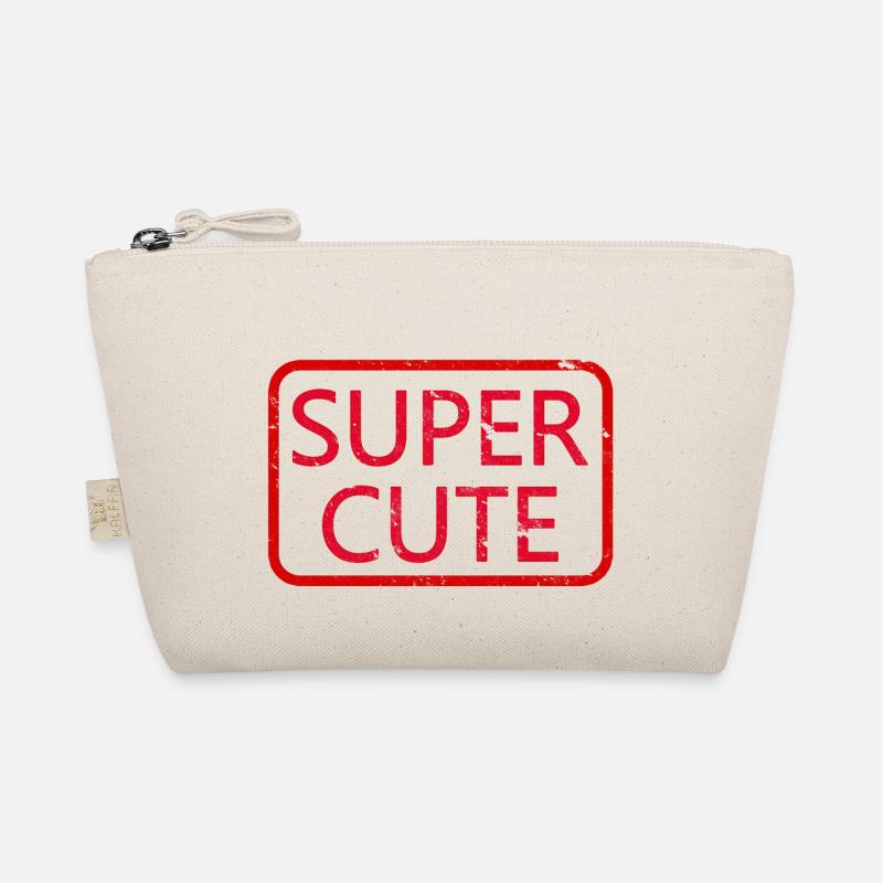 Super Cute - Bio-Täschchen - Natur