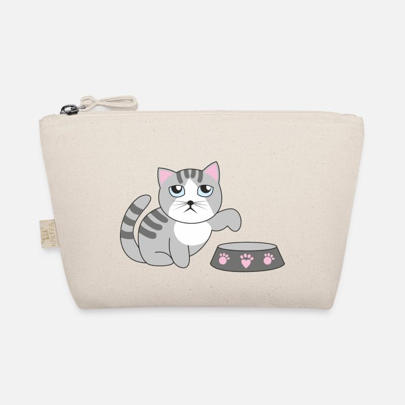 Hungrige Katze - Bio-Täschchen - Natur