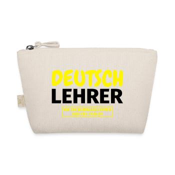 Deutschlehrer Geschenk - Bio-Täschchen - Natur - Vorne