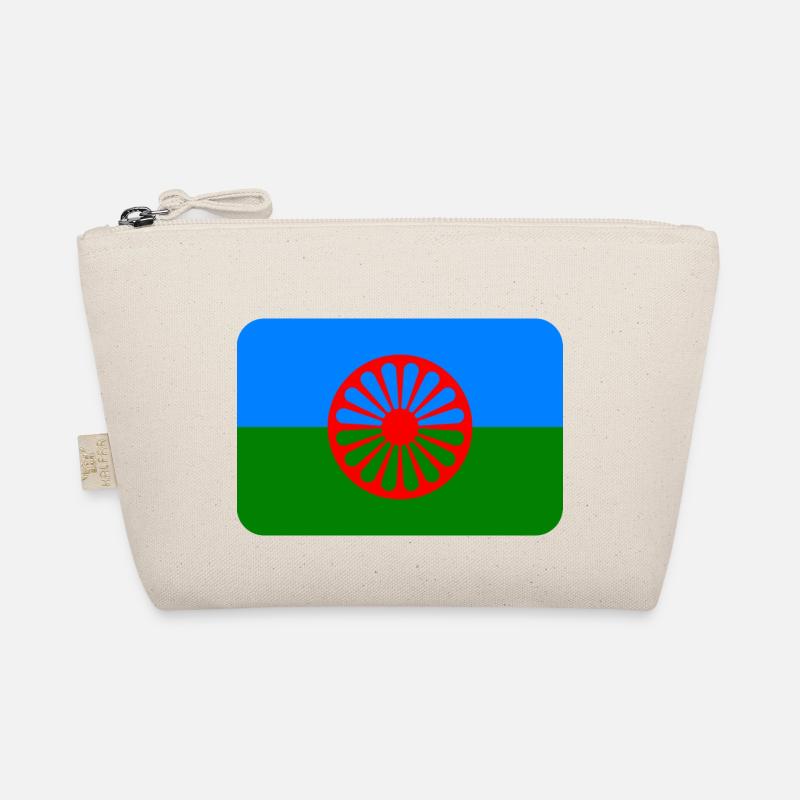 ROMANI FLAG round corner 400 dpi Organic Pouch