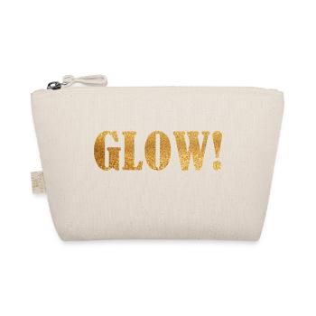 Glow Glitter Word Fashion Fashion Trend Gift Idea - Organic Pouch - nature - Front