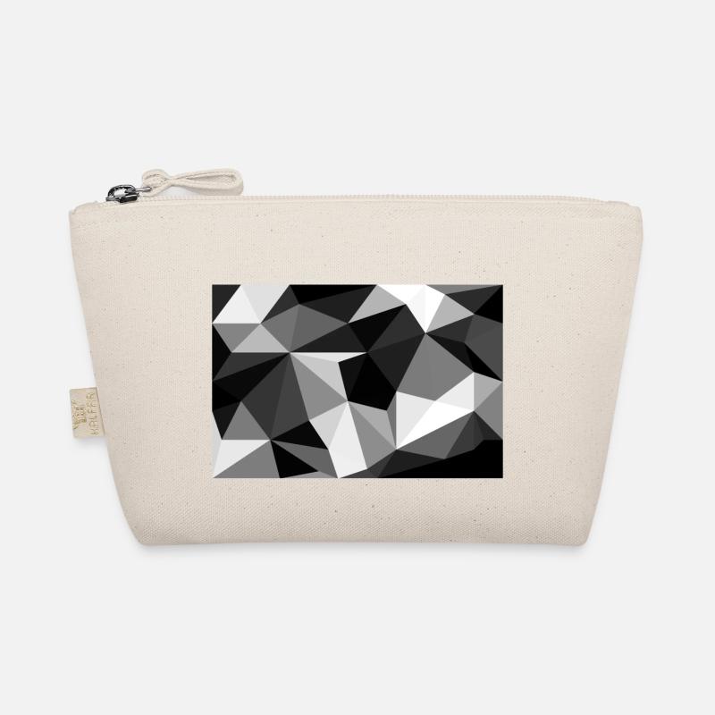 Polygon Black and White Bio-Täschchen