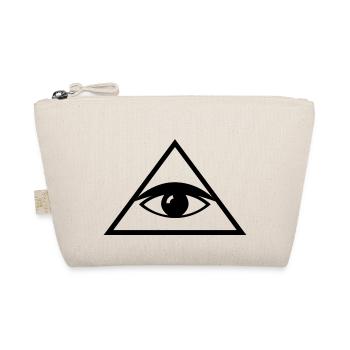 Illuminati Auge Geschenk Idee - Bio-Täschchen - Natur - Vorne