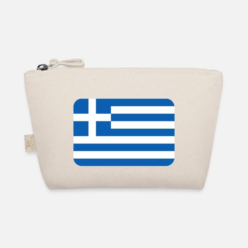 GREECE FLAG round corner 400 dpi Organic Pouch