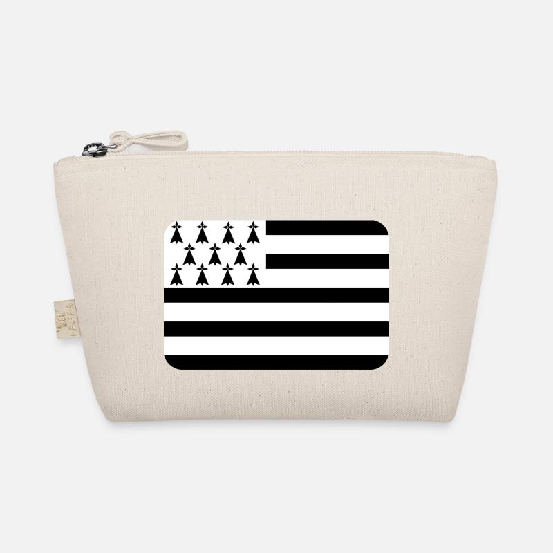BRETAGNE FLAG round corner 400 dpi Bio-Täschchen
