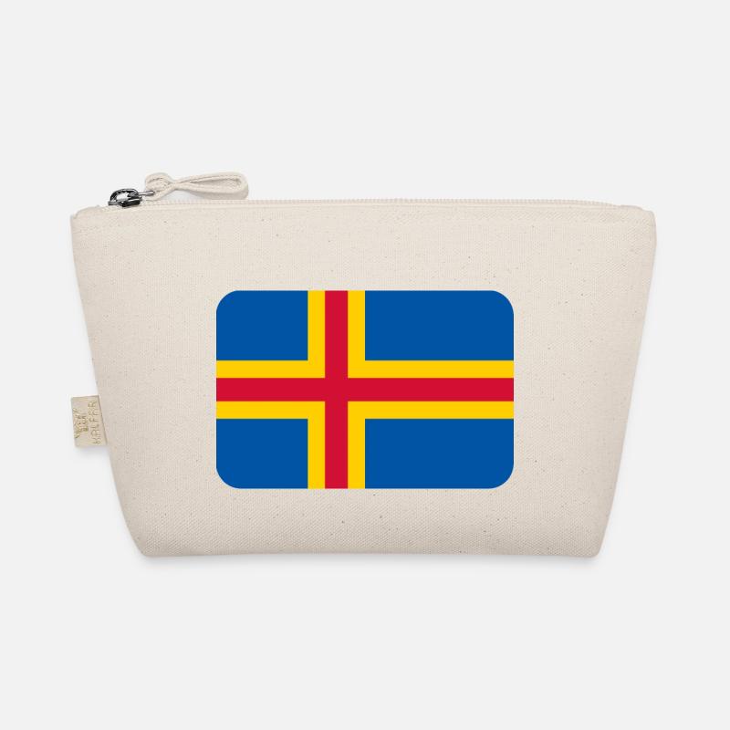 ALAND FLAG round corner 400 dpi - Bio-Täschchen - Natur