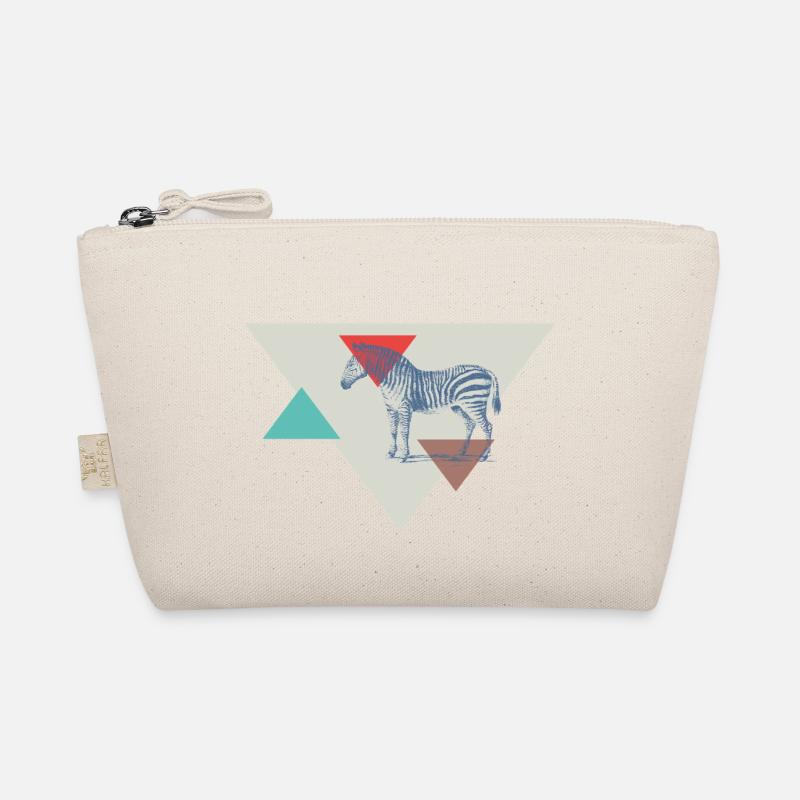 Zebra triangle design Organic Pouch