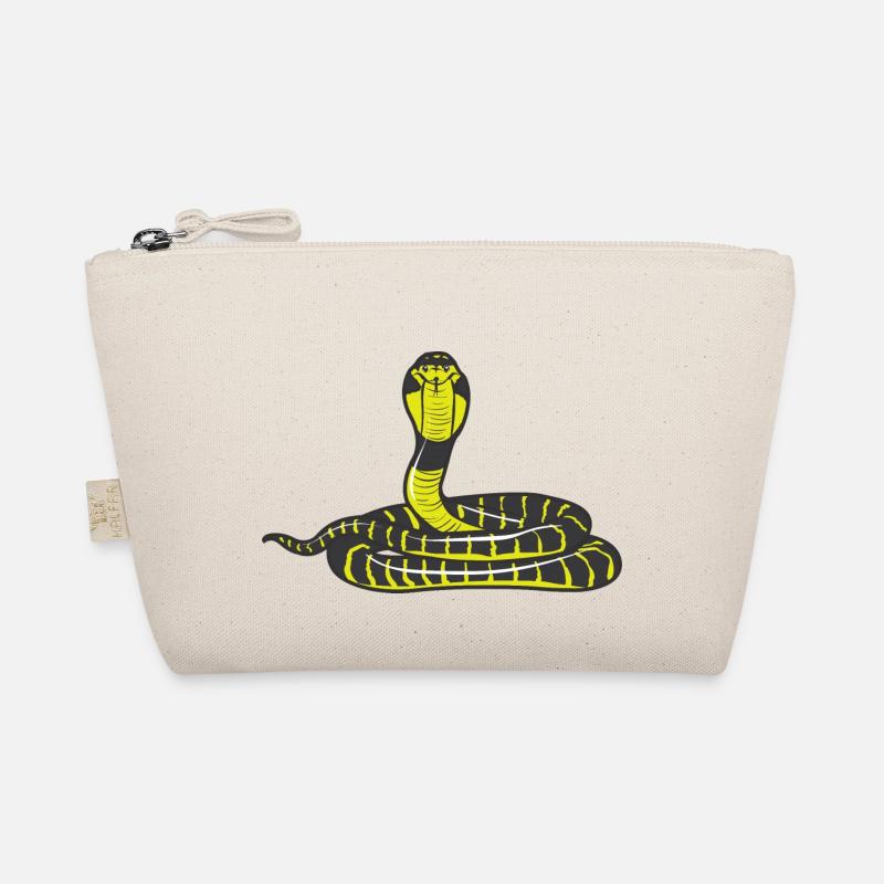 Cobra snake eyeglasses snake erect Organic Pouch