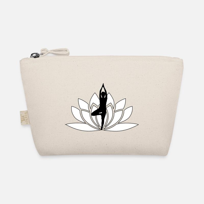 Namaste Lotus Blüte / Geschenk Idee Bio-Täschchen