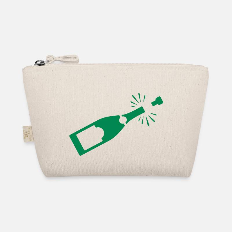 Eine Flasche Bio-Täschchen