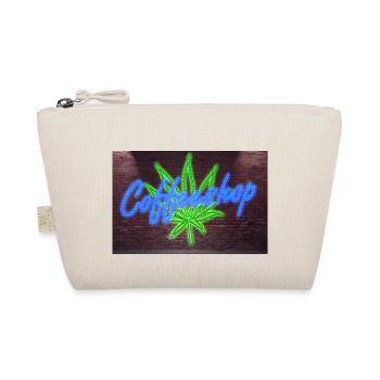 Affiche de lettrage Coffeeshop sur le mur de briques - Trousse biologique - nature - Devant