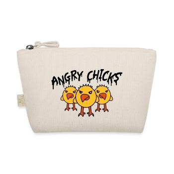 Angry Chicks - Organic Pouch - nature - Front