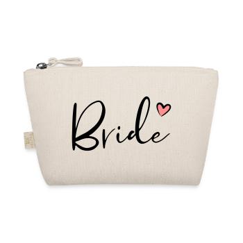 Bride Herz Junggesellinnenabschied Geschenk - Bio-Täschchen - Natur - Vorne
