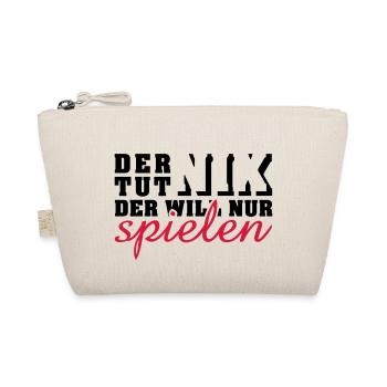 der tut nix, der will nur spielen (2c) - Bio-Täschchen - Natur - Vorne