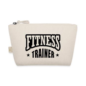 Fitness trainer with star - Organic Pouch - nature - Front
