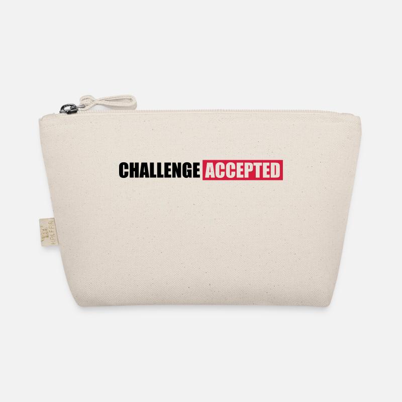 Challenge Accepted Text Design Organic Pouch