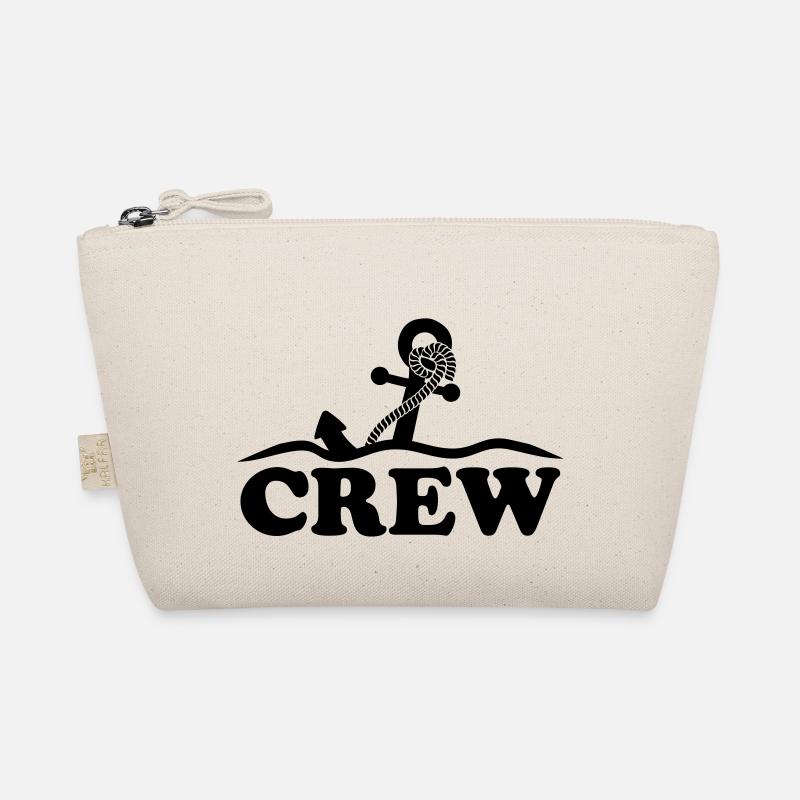 Anchor under water waves crew design Organic Pouch