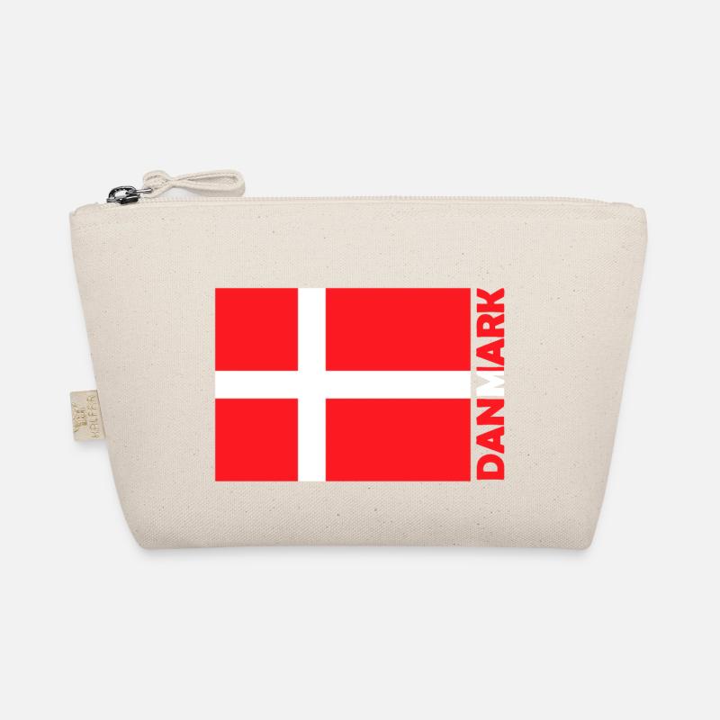 Flagge Danmark Dänemark Dänisch Skandinavien - Bio-Täschchen - Natur