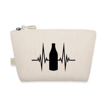 drink pulse bottle heartbeat frequency beer alko - Organic Pouch - nature - Front