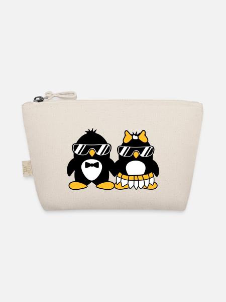 pingouin couple amour paerchen amoureux lunettes de soleil - Trousse biologique - nature - Devant