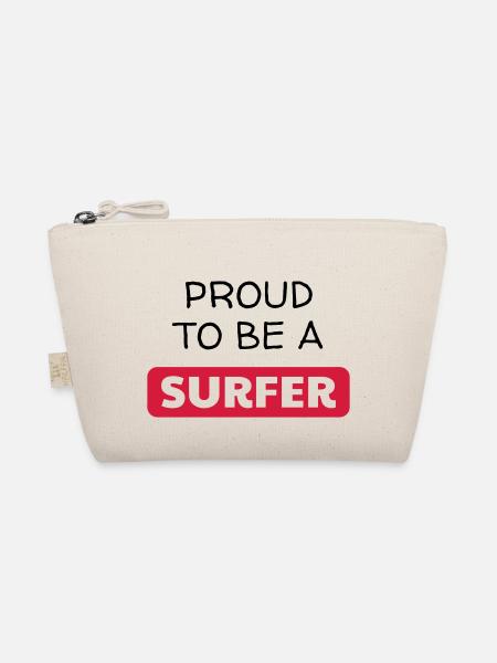 Surf / Surfing / Surfer / Surfen / Beach - Organic Pouch - nature - Front