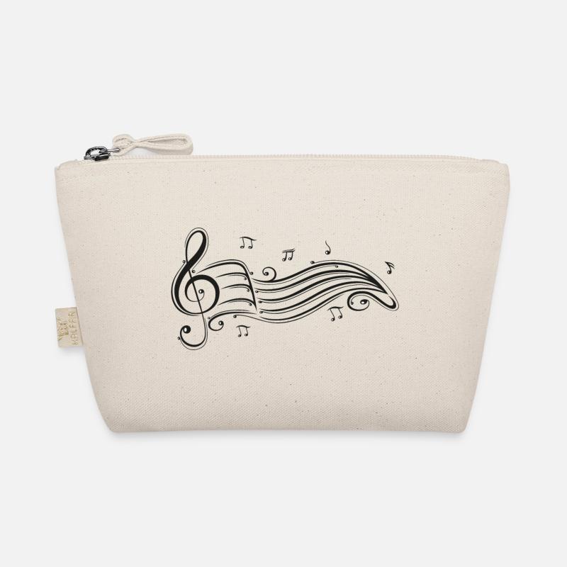 Clef avec partitions et notes de musique. Trousse biologique