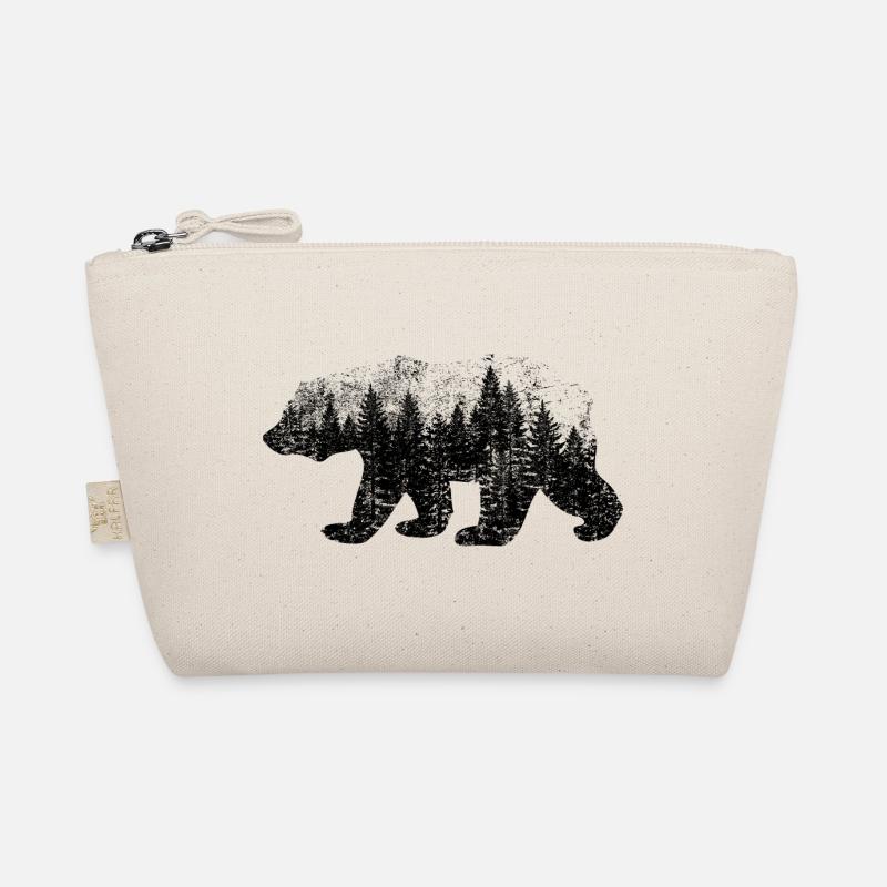 Bär (Wald, used) - Bio-Täschchen - Natur