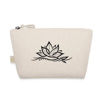 Lotus Lotusblüte Lotusblume Yoga - Bio-Täschchen - Natur - Vorne