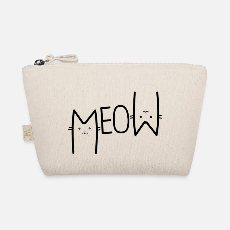 MEOW - CAT - Bio-Täschchen - Natur