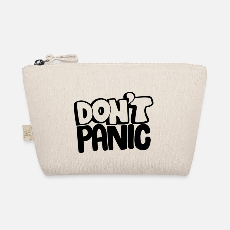 DONT PANIC Design Ruhe bewahren Bio-Täschchen