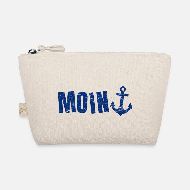 moin maritime Begrüßung Anker Küste Urlaub - Bio-Täschchen - Natur