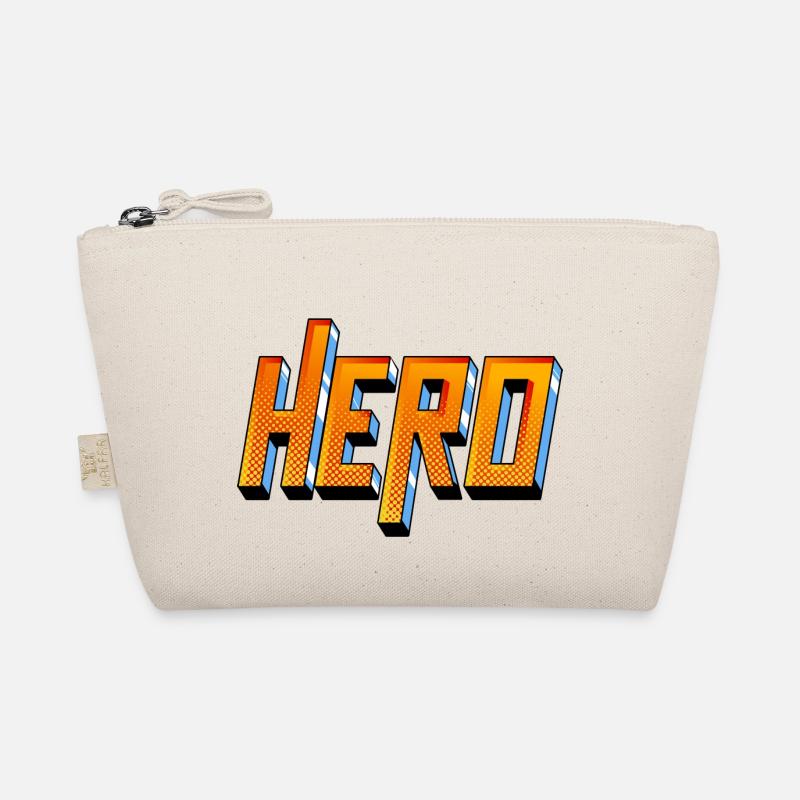 Hero Typography Organic Pouch