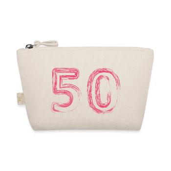 50th Birthday Years Gift Birthday Day of Honor - Organic Pouch - nature - Front