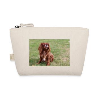 cavalier king charles spaniel sitting - Organic Pouch - nature - Front