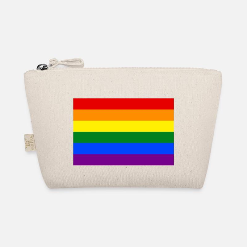 Die Regenbogenfahne oder Homosexuell - LGBT Stolzflagge Bio-Täschchen