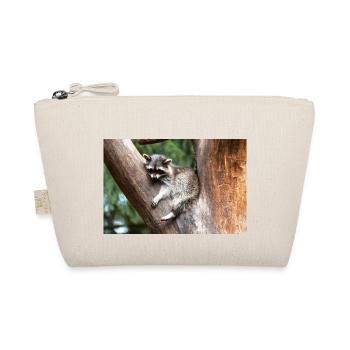 North American racoon (in german Waschbär) - Organic Pouch - nature - Front