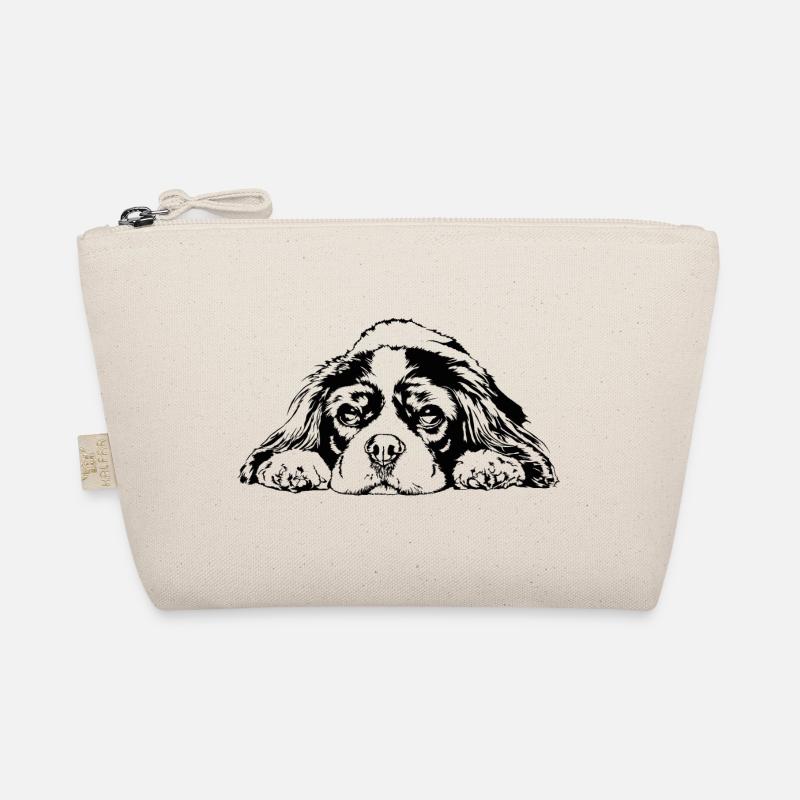CAVALIER KING CHARLES SPANIEL Hunde Hund Wilsigns - Bio-Täschchen - Natur