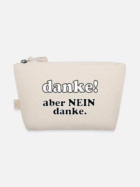 danke aber nein danke, by MundART - Bio-Täschchen - Natur