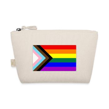 Progress LGBTQ Gay Pride Flag - Organic Pouch - nature - Front