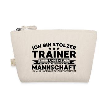Trainer Handball Hobby Sport Geschenk - Bio-Täschchen - Natur - Vorne