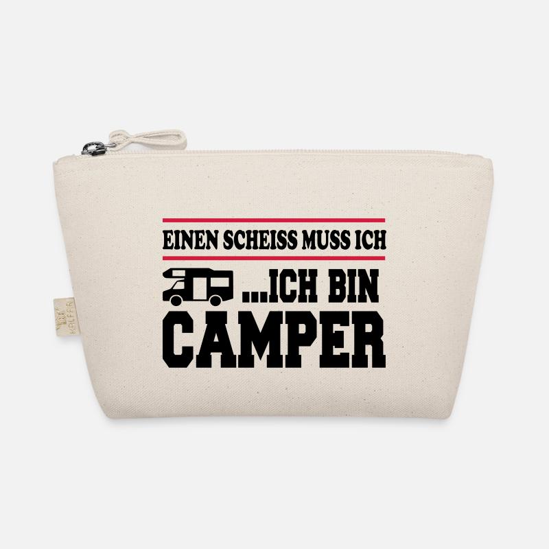 Scheiss muss ich Camping Camper Bio-Täschchen