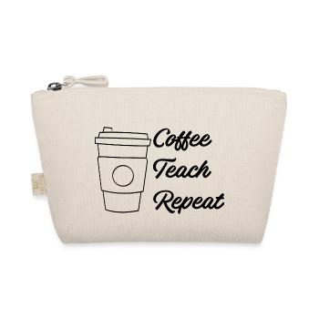 Coffee Teach Repeat - Organic Pouch - nature - Front