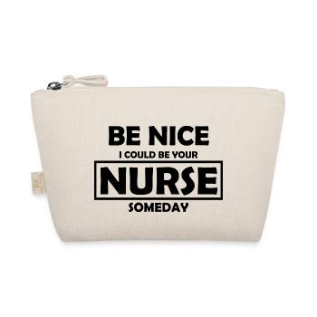 Nurse Krankenschwester Doktor - Bio-Täschchen - Natur - Vorne