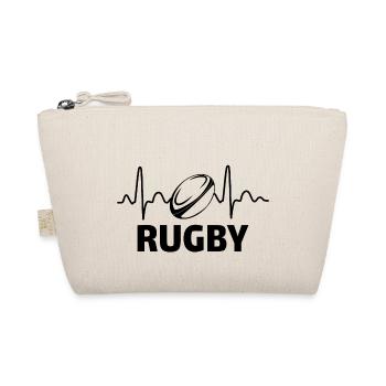 Rugby coup de coeur T-shirt rugby rugbyman - Trousse biologique - nature - Devant