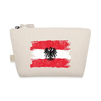 Austria Flag Adle - Organic Pouch - nature - Front