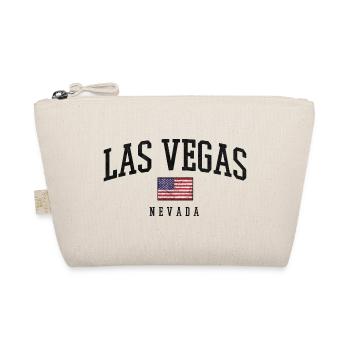 Las Vegas Nevada Vintage Flagdesign - Bio-Täschchen - Natur - Vorne